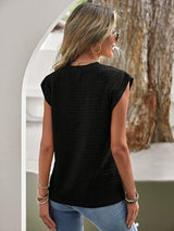 SORTYGO - Stylish Pleated Round Neck T-Shirt in