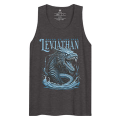 SORTYGO - Leviathan Men Premium Cotton Tank Top in Charcoal Heather