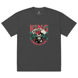 SORTYGO - King of Poker Men Oversized T-Shirt in Faded Black