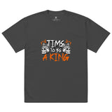 SORTYGO - King Time Men Oversized T-Shirt in Faded Black
