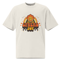 SORTYGO - Spread Joy Women Oversized T-Shirt in Faded Bone