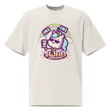 SORTYGO - Swag Unicorn Women Oversized T-Shirt in Faded Bone