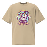 SORTYGO - Swag Unicorn Women Oversized T-Shirt in Faded Khaki