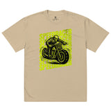 SORTYGO - Speed Racer Men Oversized T-Shirt in Faded Khaki