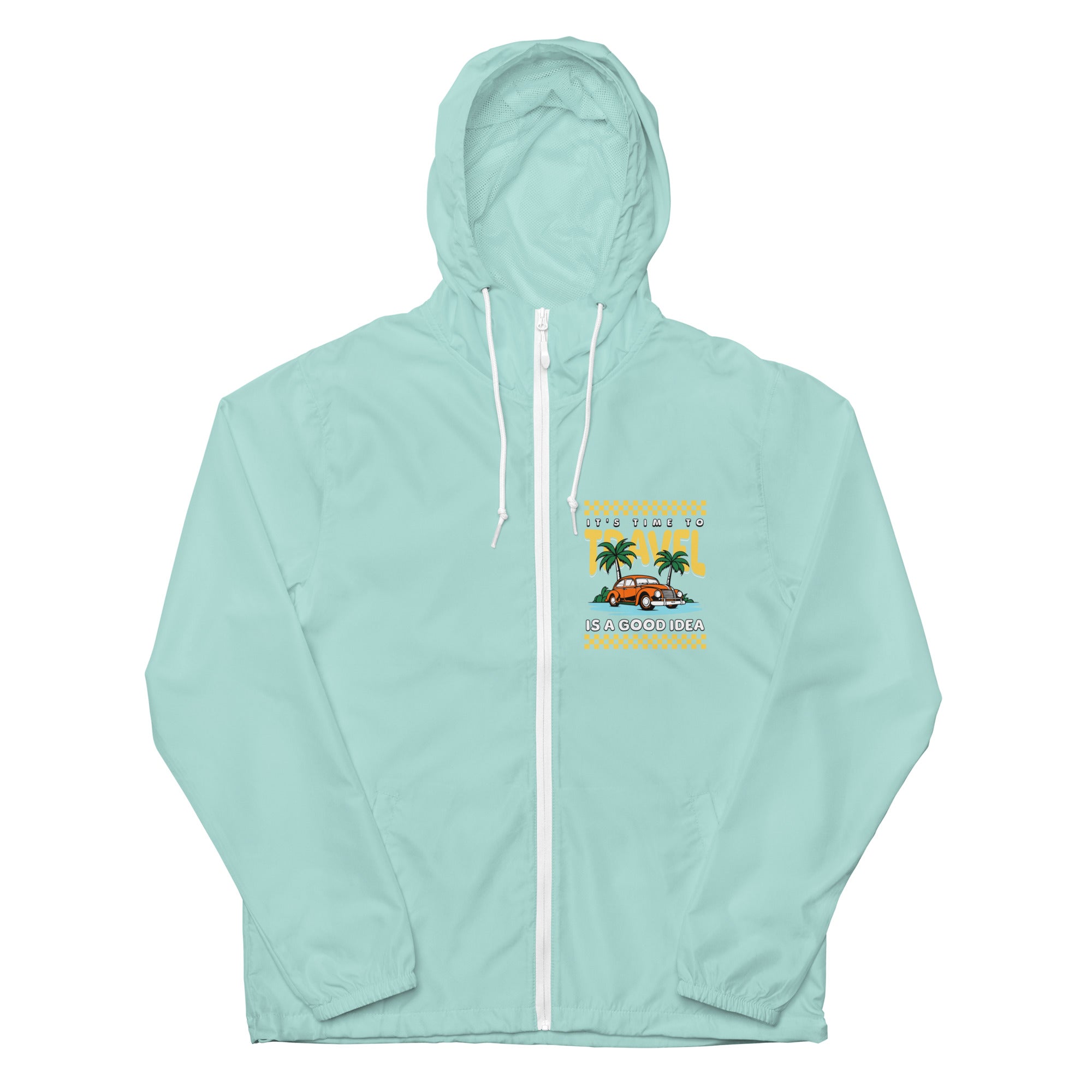 SORTYGO - Travel is Good Men Zip Up Windbreaker in