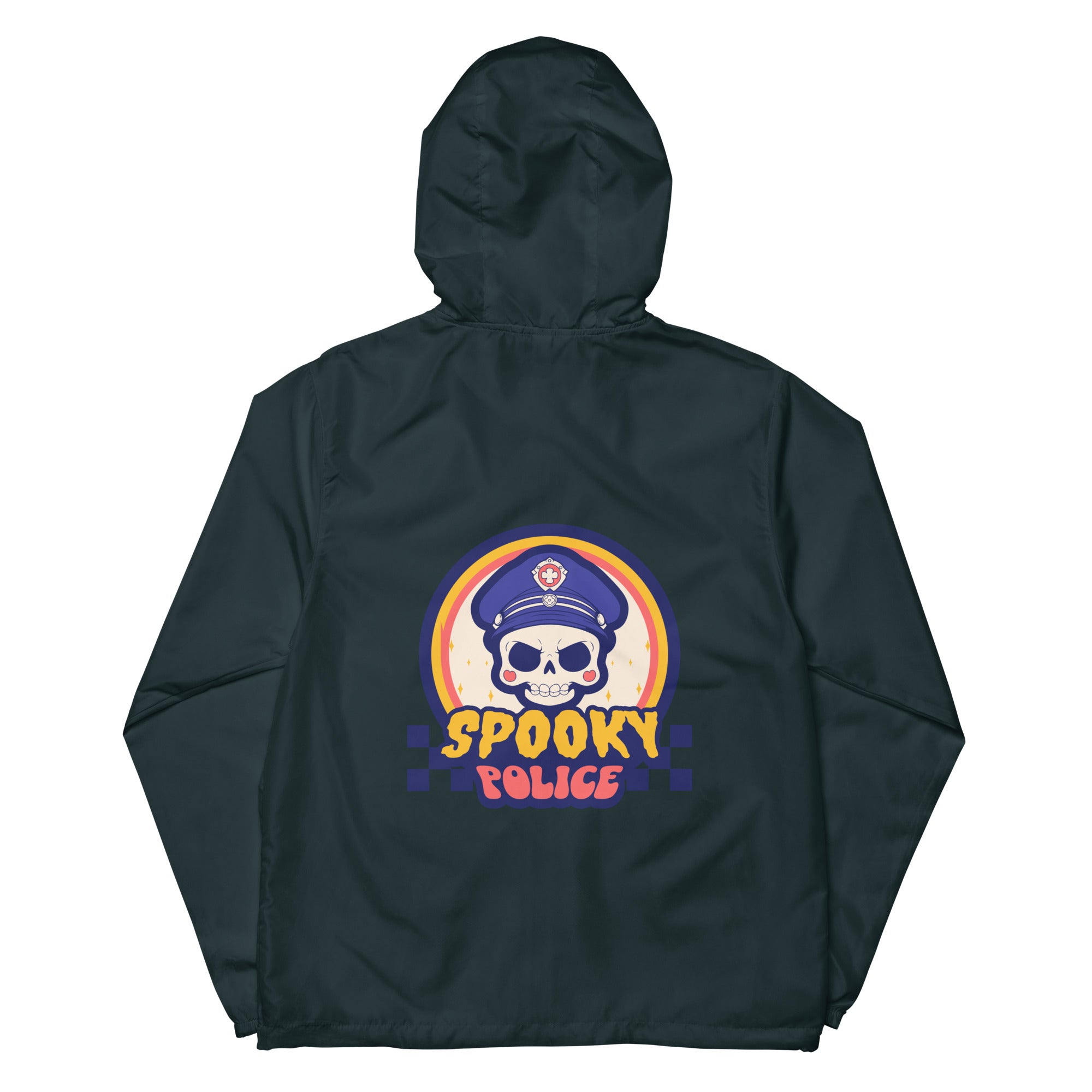 SORTYGO - Spooky Police Men Zip Up Windbreaker in Classic Navy