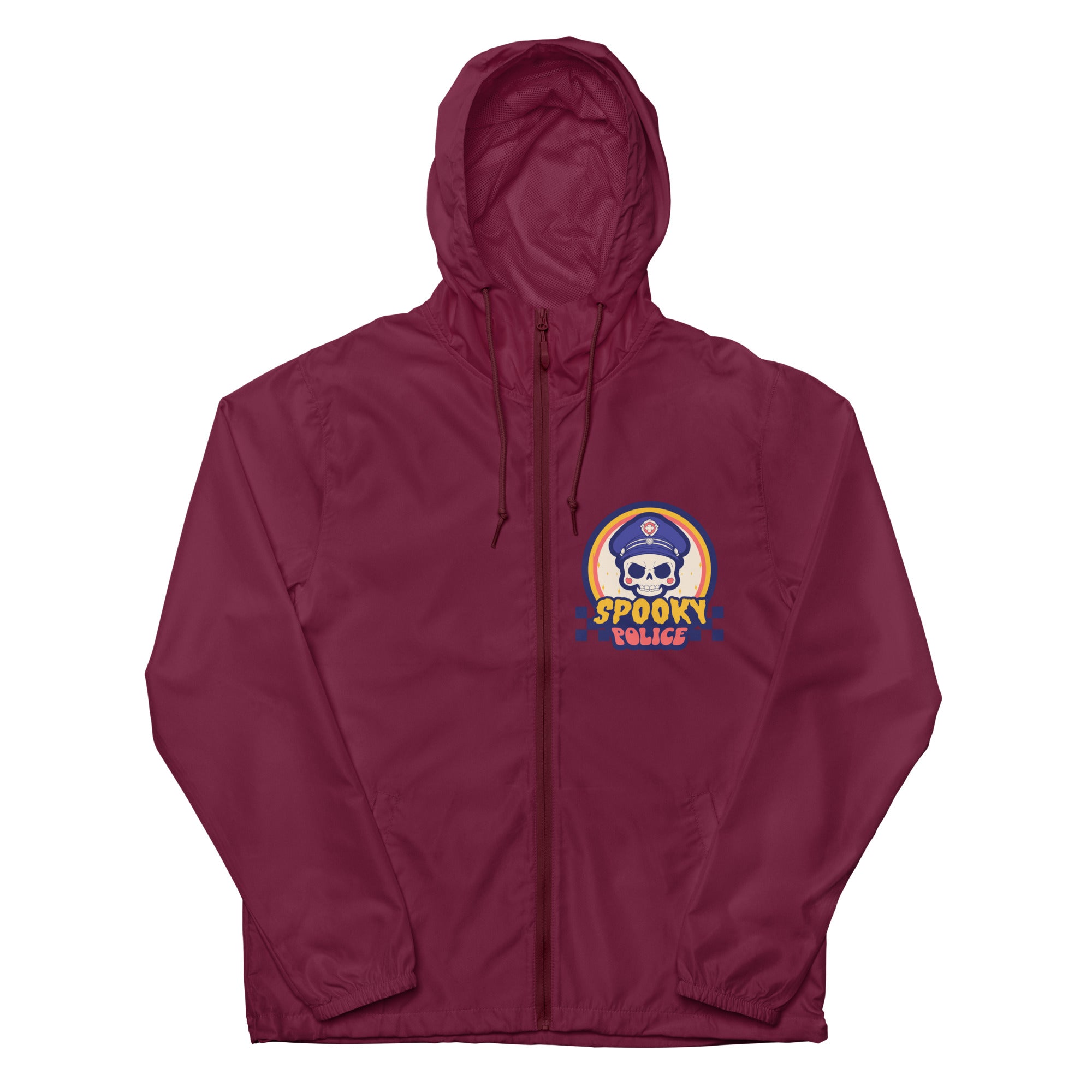 SORTYGO - Spooky Police Men Zip Up Windbreaker in