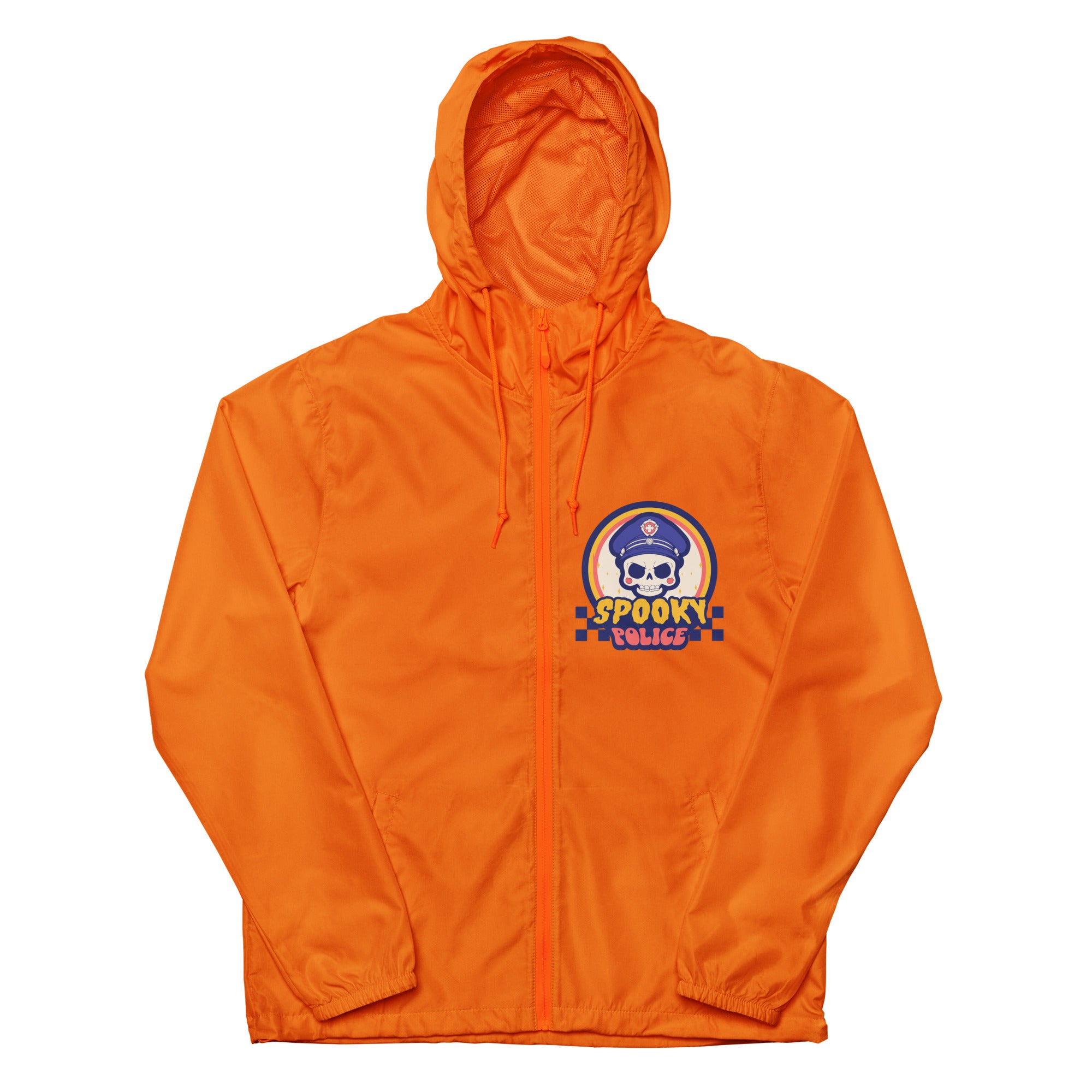 SORTYGO - Spooky Police Men Zip Up Windbreaker in