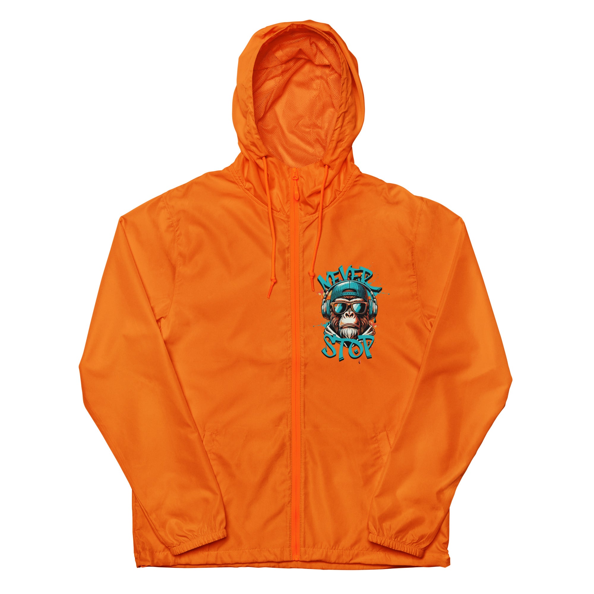 SORTYGO - Never Stop Men Zip Up Windbreaker in