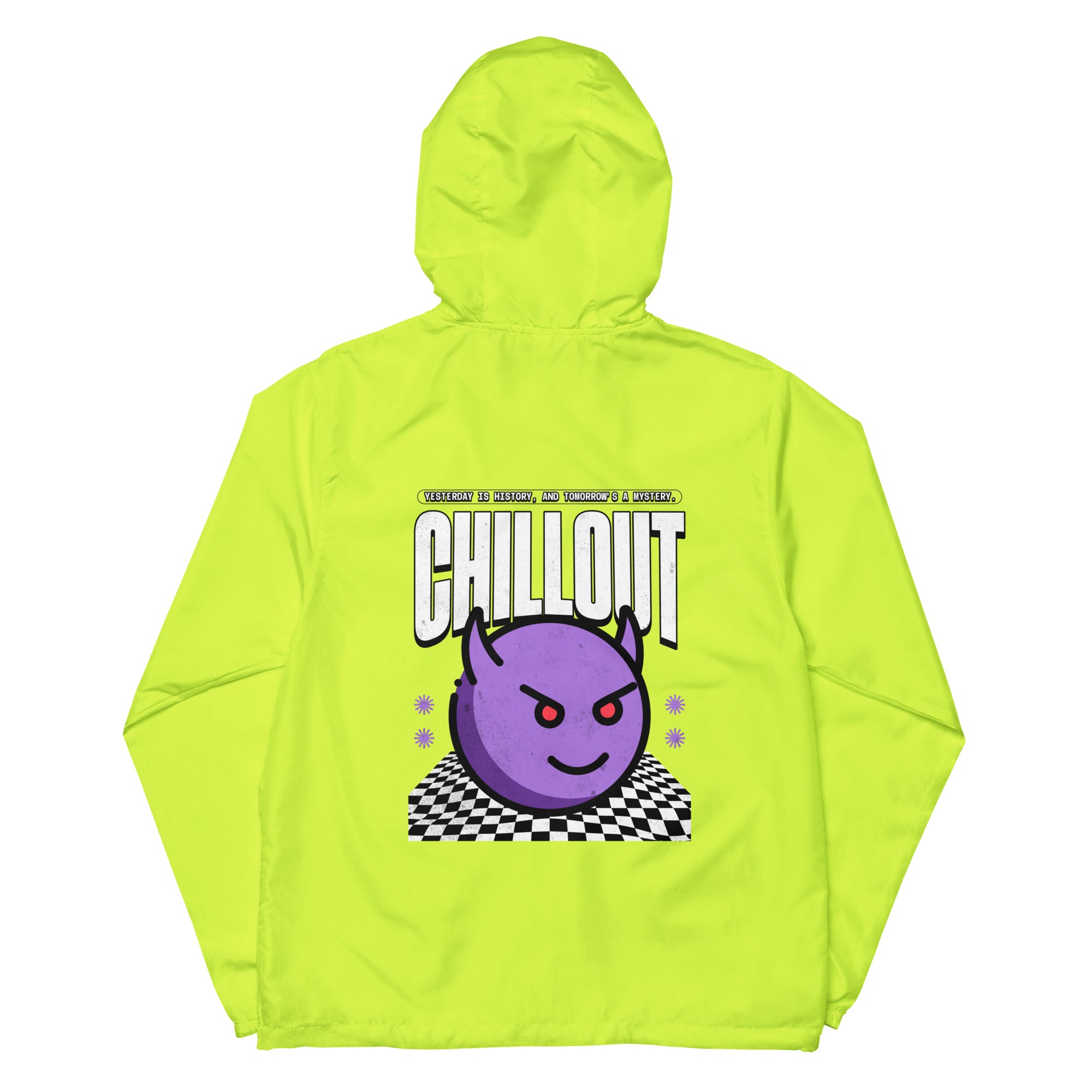 SORTYGO - Chillout Men Zip Up Windbreaker in Safety Yellow