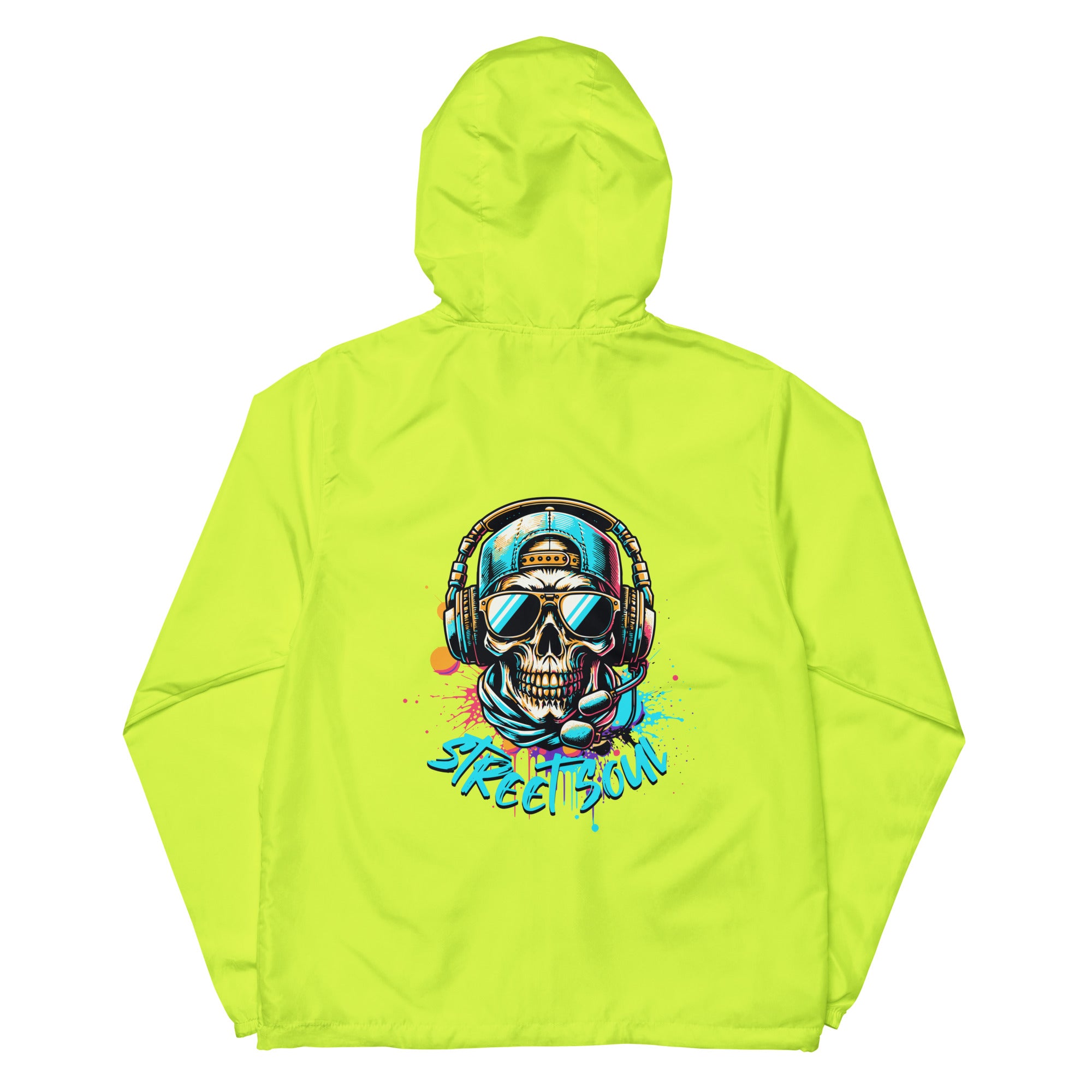 SORTYGO - Street Soul Men Zip Up Windbreaker in Safety Yellow