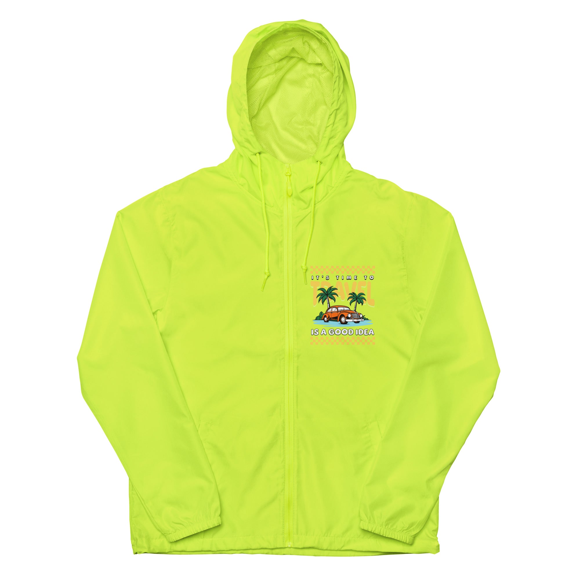 SORTYGO - Travel is Good Men Zip Up Windbreaker in