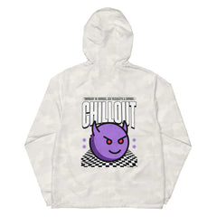 SORTYGO - Chillout Men Zip Up Windbreaker in White Camo