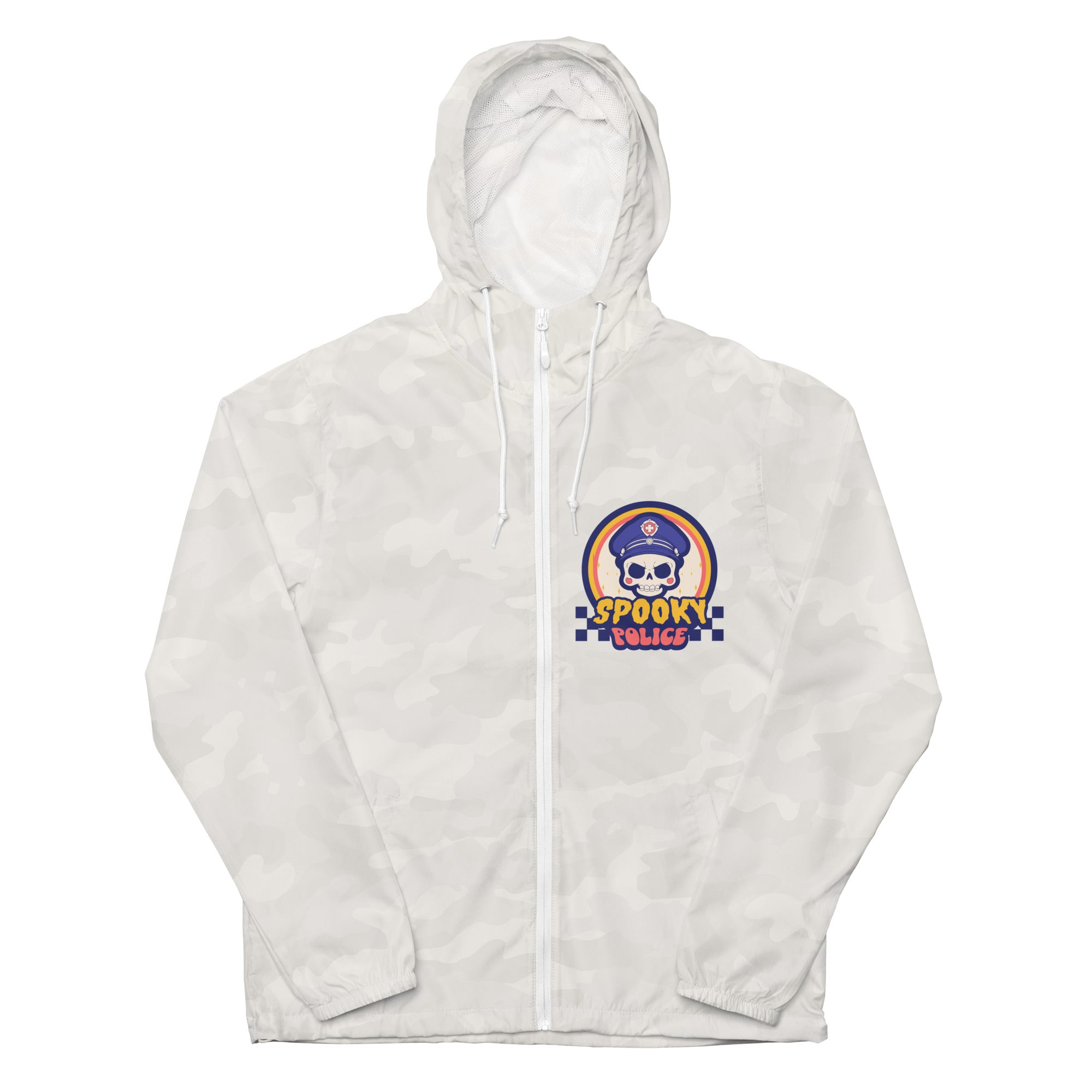 SORTYGO - Spooky Police Men Zip Up Windbreaker in