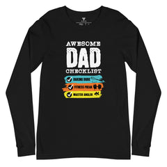 SORTYGO - Awesome Dad Men Long Sleeve T-Shirt in Black