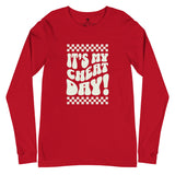 SORTYGO - It‘s my Cheat Day Men Long Sleeve T-Shirt in Red