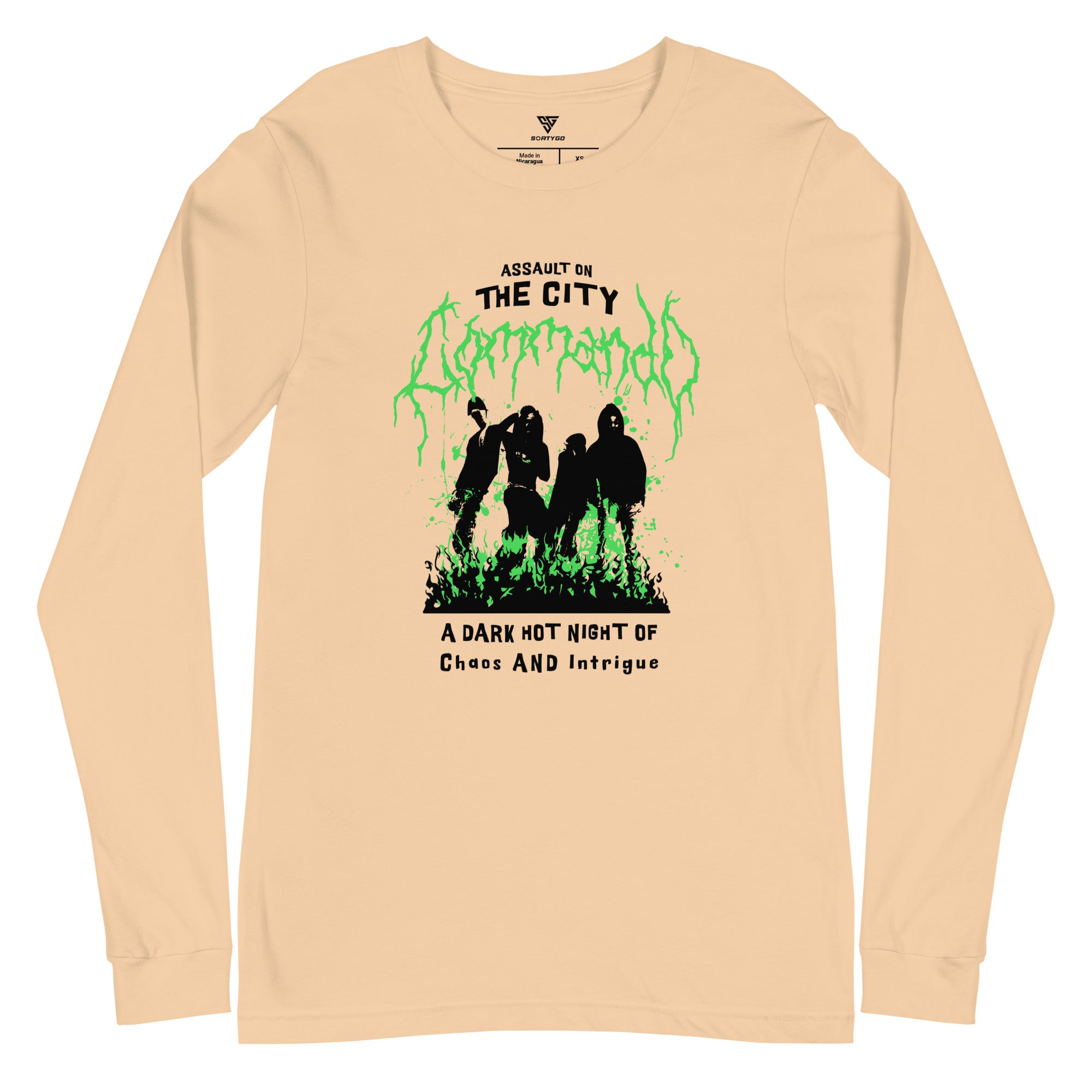 SORTYGO - On the City Men Long Sleeve T-Shirt in Sand Dune