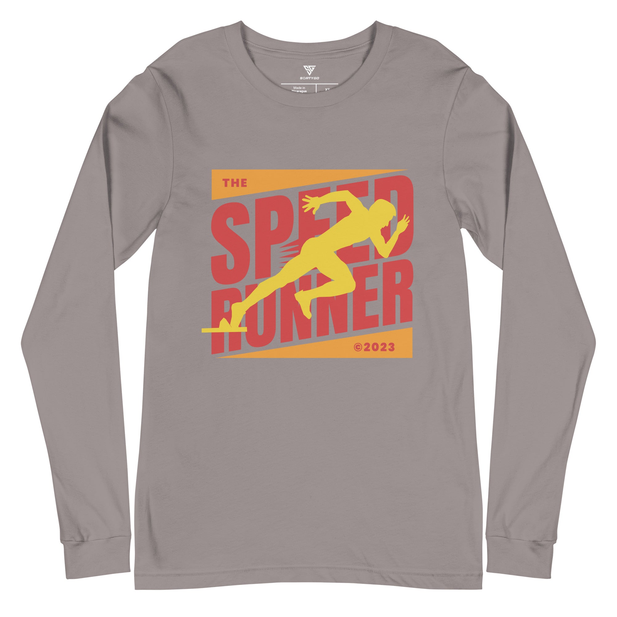 SORTYGO - Speed Runner Men Long Sleeve T-Shirt in Storm