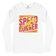 SORTYGO - Speed Runner Men Long Sleeve T-Shirt in White