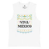 SORTYGO - Viva Mexico Men Jersey Muscle Tank in White