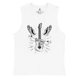 SORTYGO - Hard Rock Men Jersey Muscle Tank in White