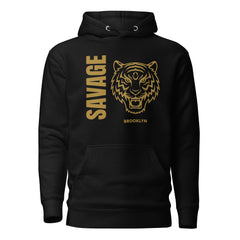 SORTYGO - Brooklyn Savage Men Premium Pullover Hoodie in Black