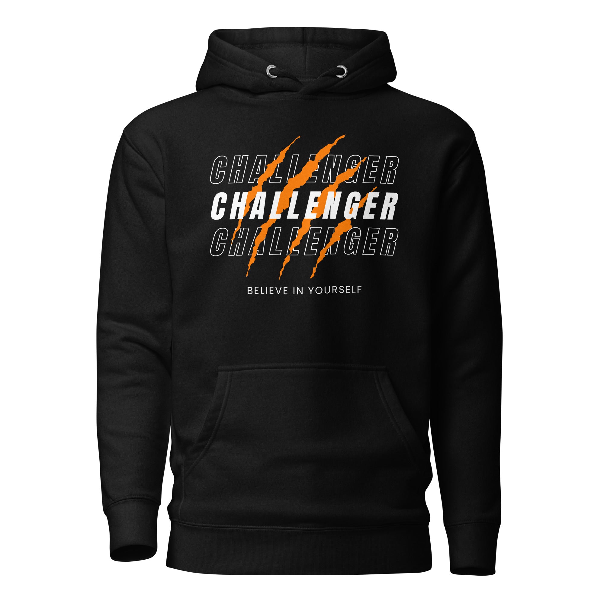 SORTYGO - Challenger Men Premium Pullover Hoodie in Black