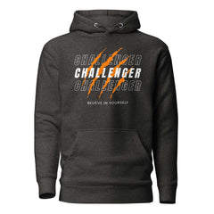 SORTYGO - Challenger Men Premium Pullover Hoodie in Charcoal Heather