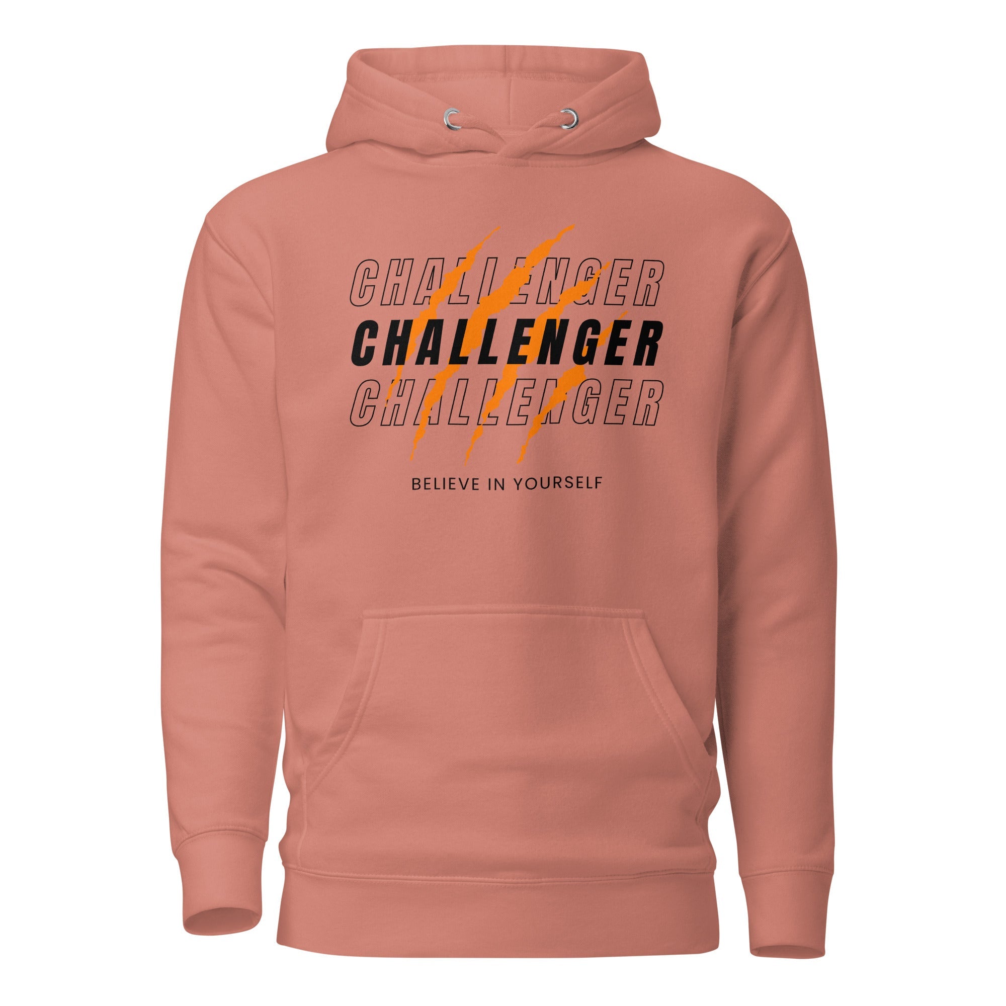 SORTYGO - Challenger Men Premium Pullover Hoodie in Dusty Rose