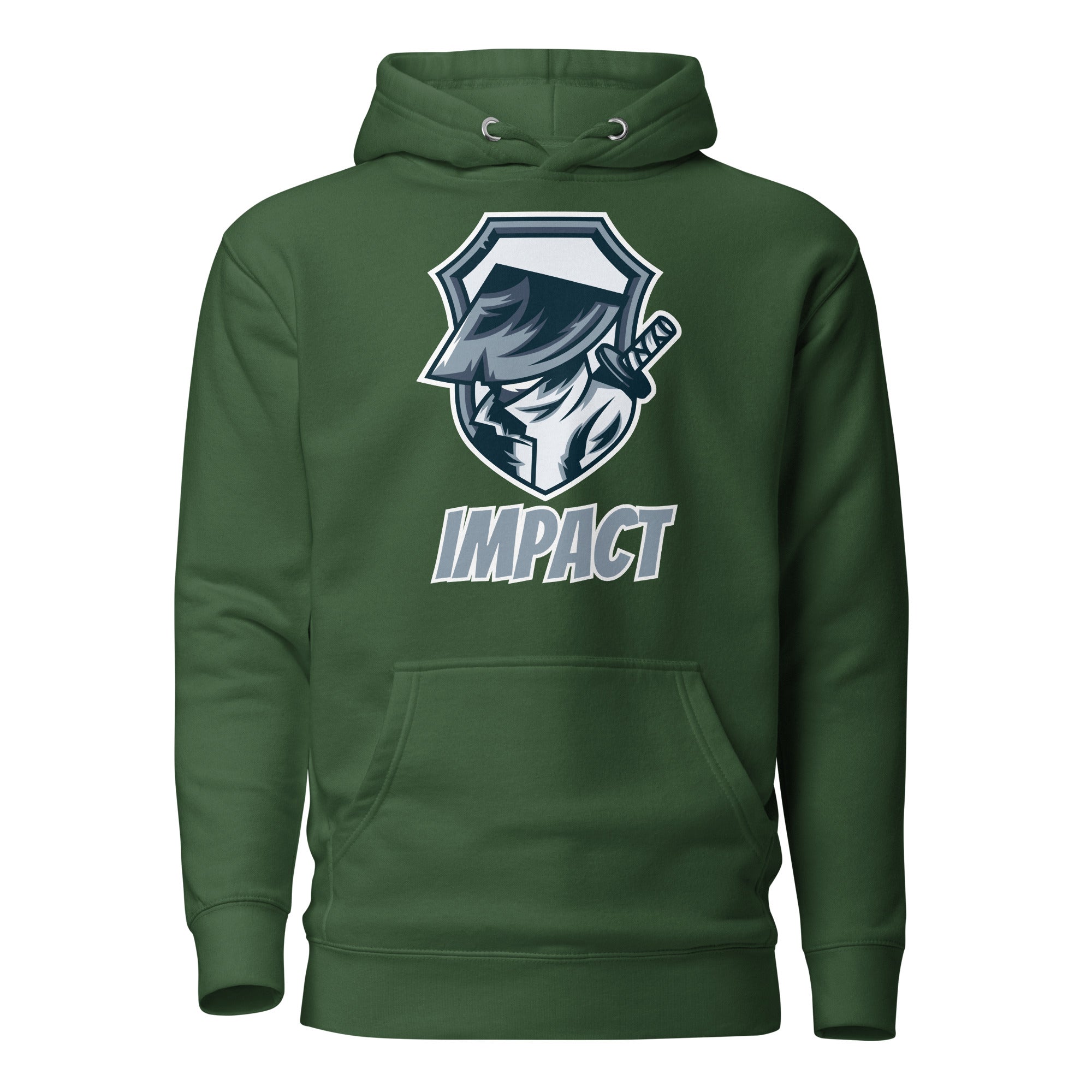 SORTYGO - Impact Men Premium Pullover Hoodie in Forest Green
