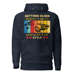 SORTYGO - Ageless Men Style Premium Pullover Hoodie in Navy Blazer