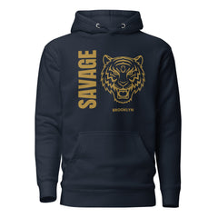 SORTYGO - Brooklyn Savage Men Premium Pullover Hoodie in Navy Blazer