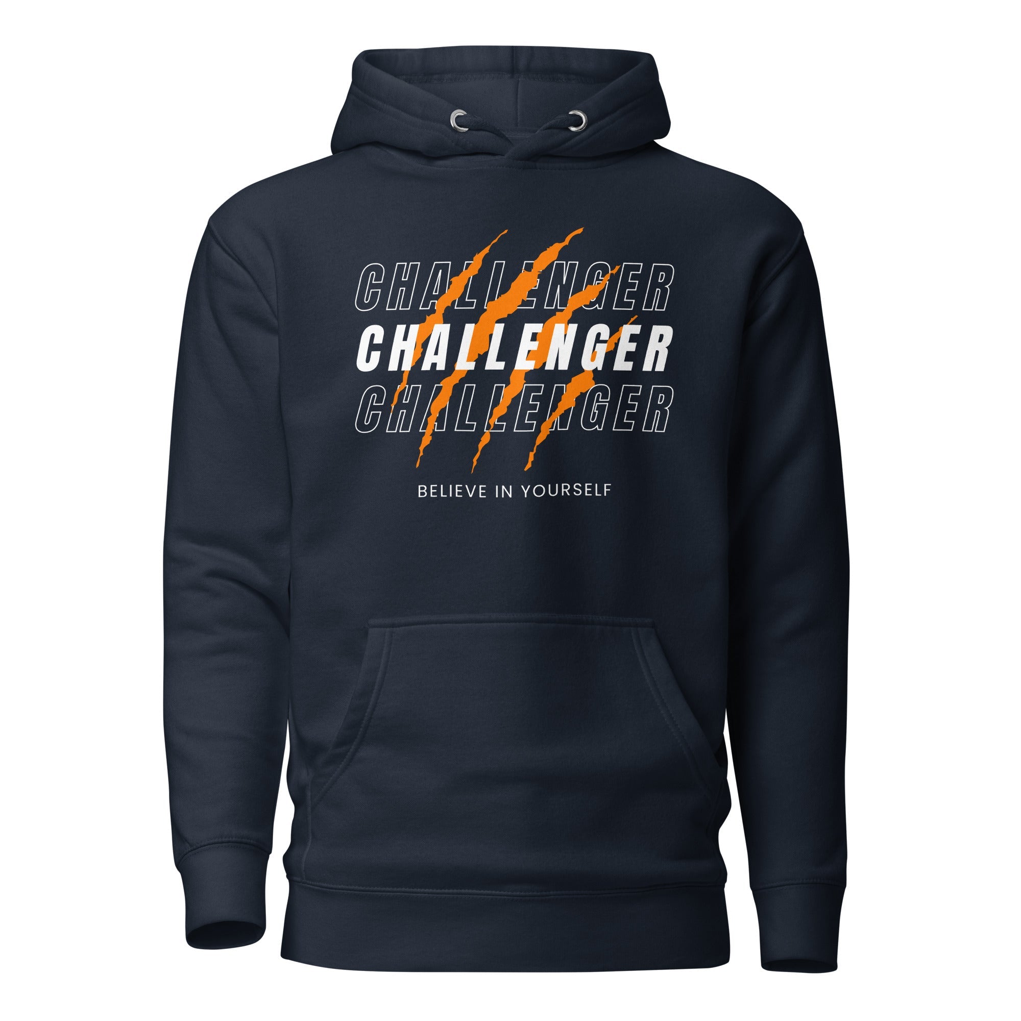 SORTYGO - Challenger Men Premium Pullover Hoodie in Navy Blazer