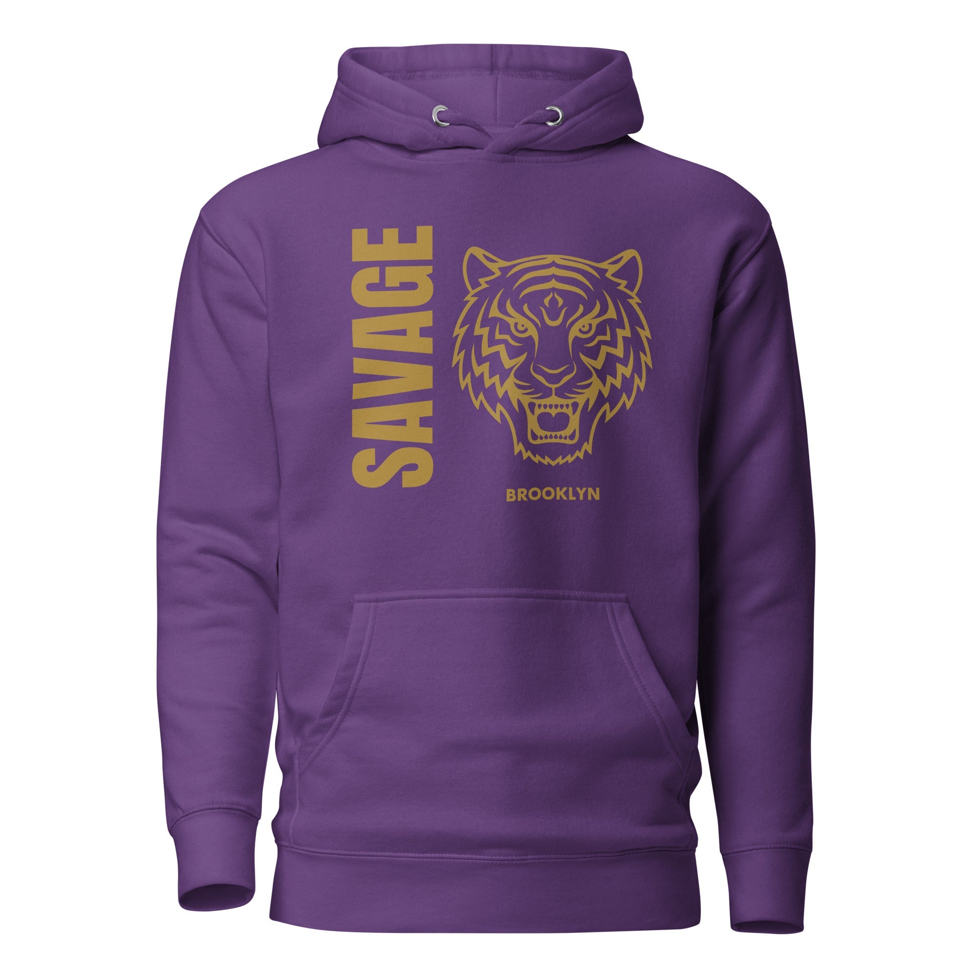 SORTYGO - Brooklyn Savage Men Premium Pullover Hoodie in Purple