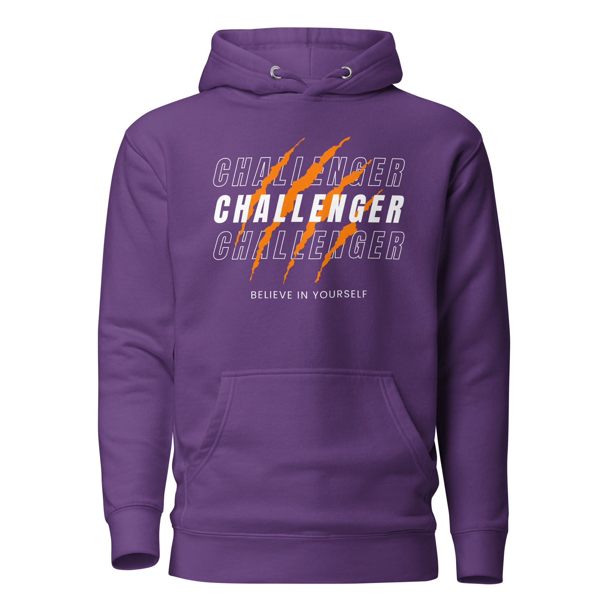 SORTYGO - Challenger Men Premium Pullover Hoodie in Purple