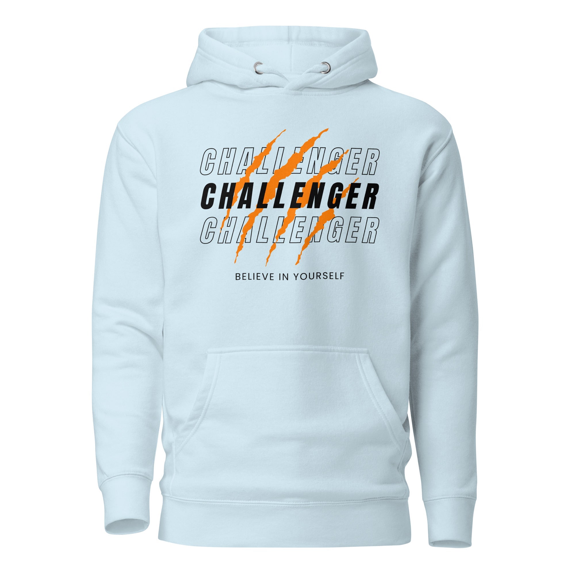 SORTYGO - Challenger Men Premium Pullover Hoodie in Sky Blue