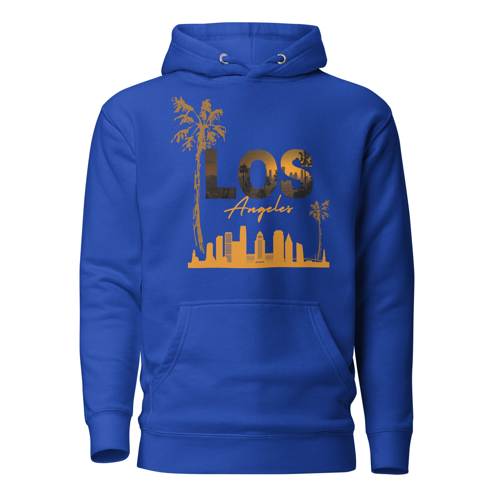 SORTYGO - Los Angeles Men Premium Pullover Hoodie in Team Royal