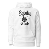 SORTYGO - Spooky Club Men Premium Pullover Hoodie in White