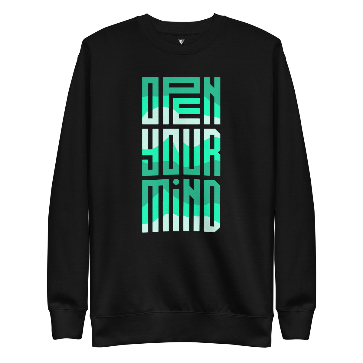 SORTYGO - Open Your Mind Women Premium Sweatshirt in Black
