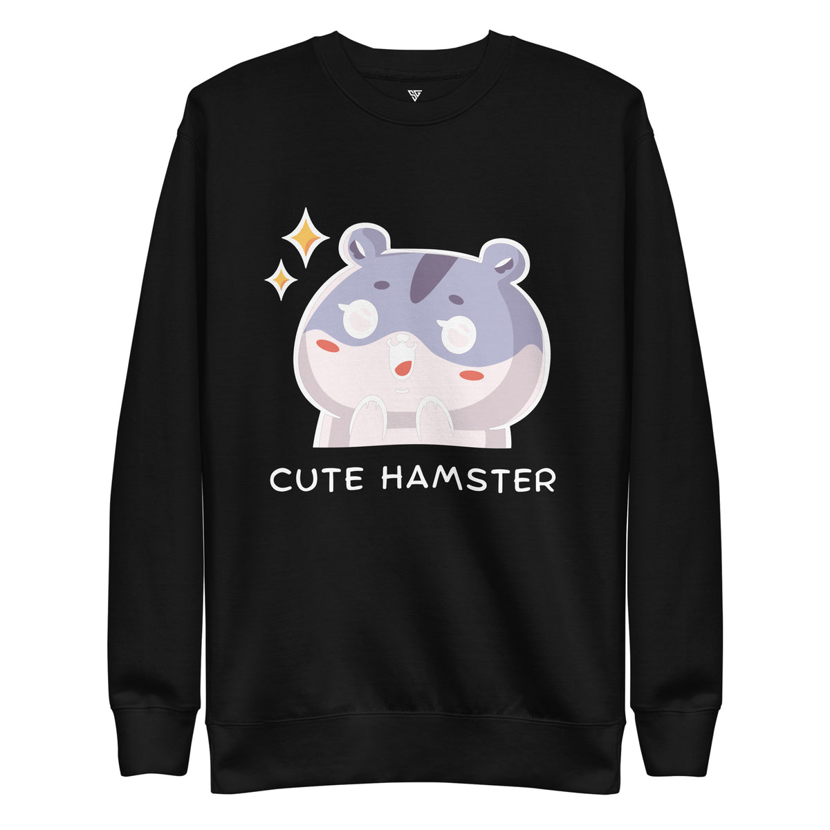 SORTYGO - Cute Hamster Women Premium Sweatshirt in Black