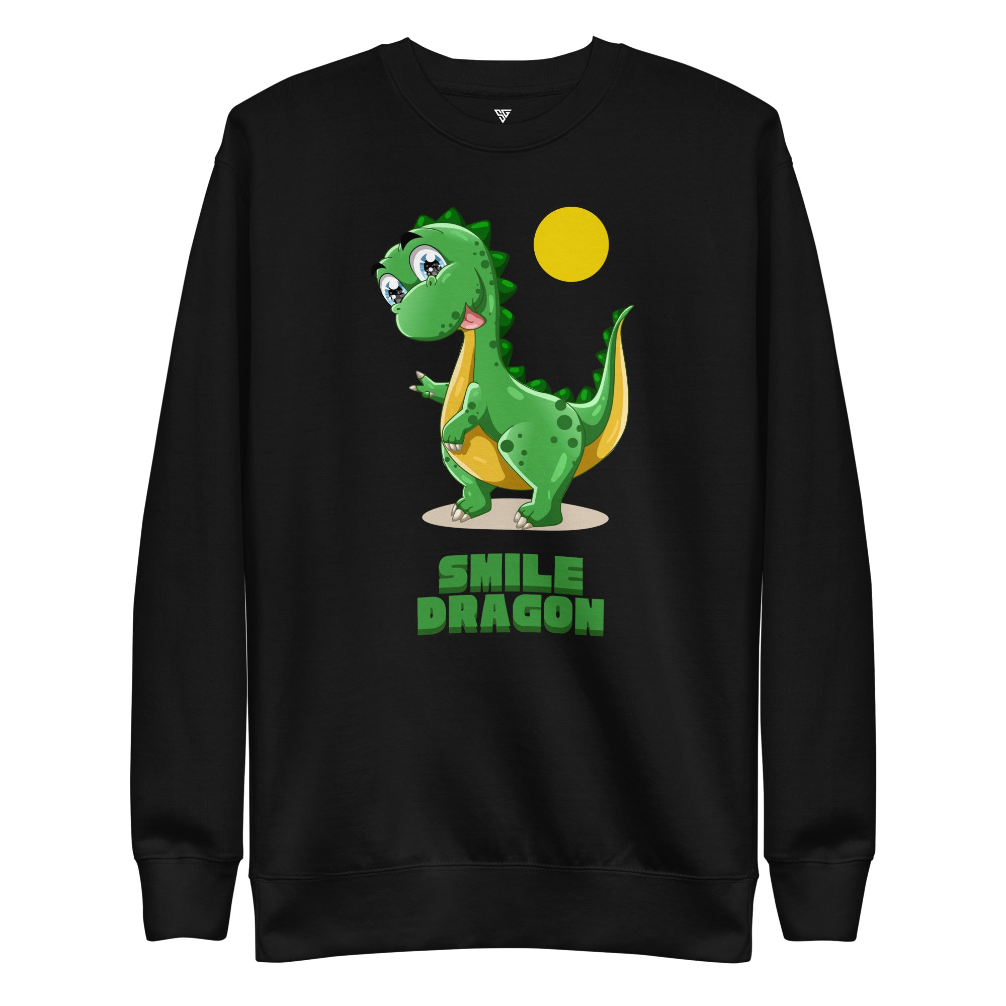 SORTYGO - Smile Dragon Women Premium Sweatshirt in Black
