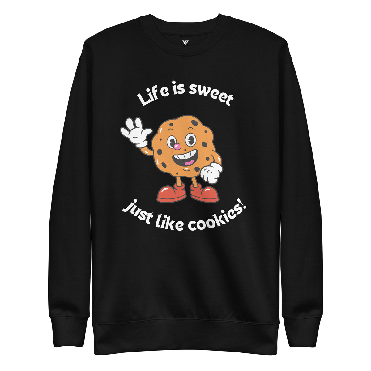SORTYGO - Cookies Women Premium Sweatshirt in Black