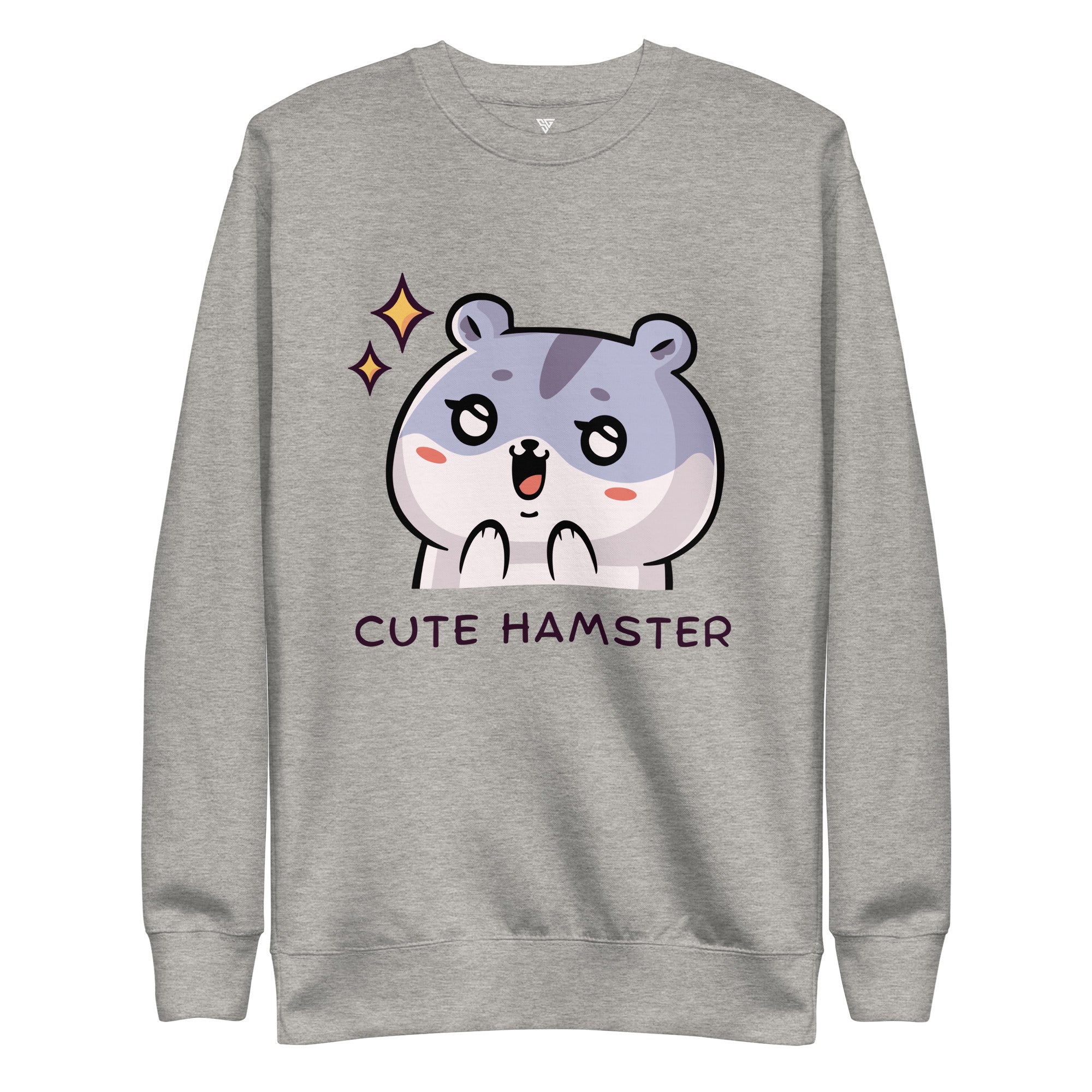 SORTYGO - Cute Hamster Women Premium Sweatshirt in Carbon Grey