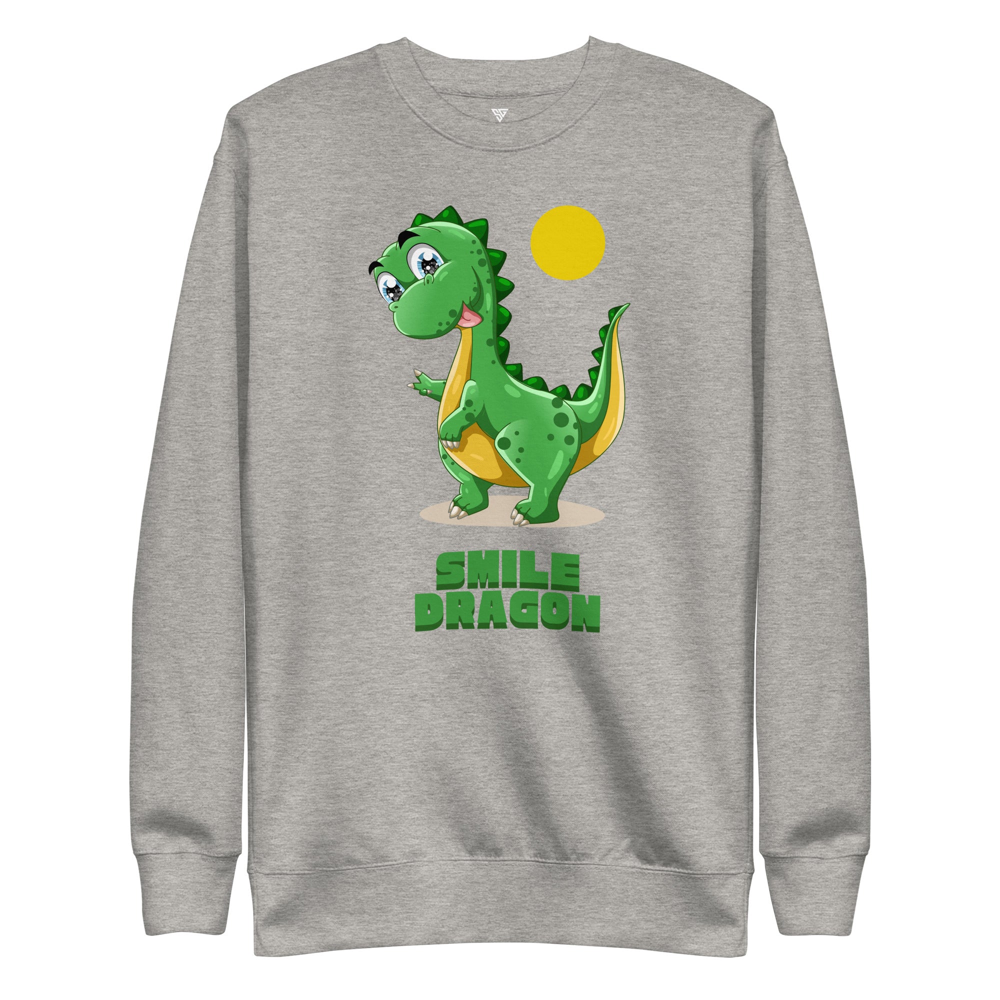 SORTYGO - Smile Dragon Women Premium Sweatshirt in Carbon Grey