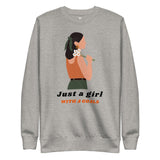 SORTYGO - Just a Girl Women Premium Sweatshirt in Carbon Grey
