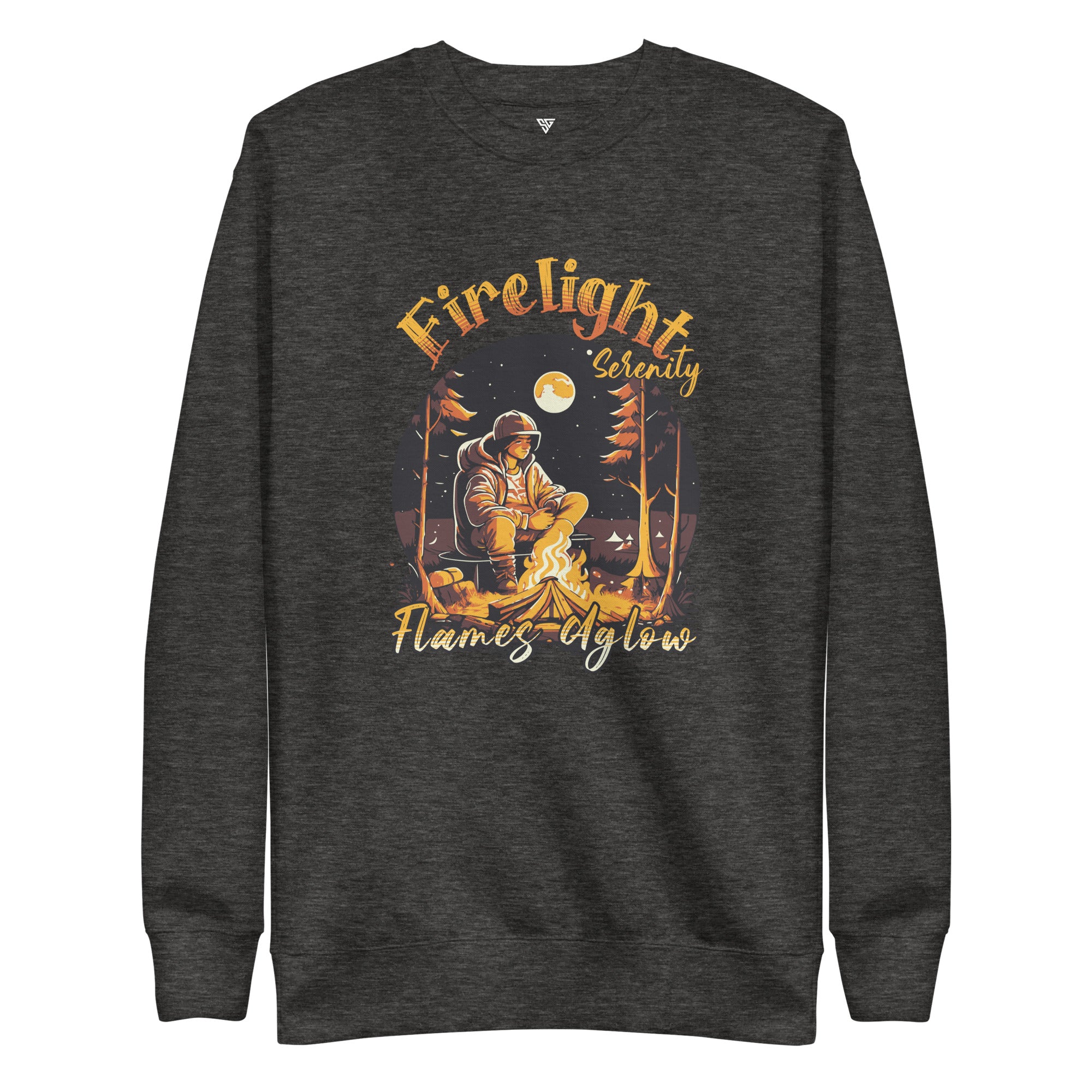 SORTYGO - Firelight Women Premium Sweatshirt in Charcoal Heather
