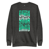 SORTYGO - Open Your Mind Women Premium Sweatshirt in Charcoal Heather