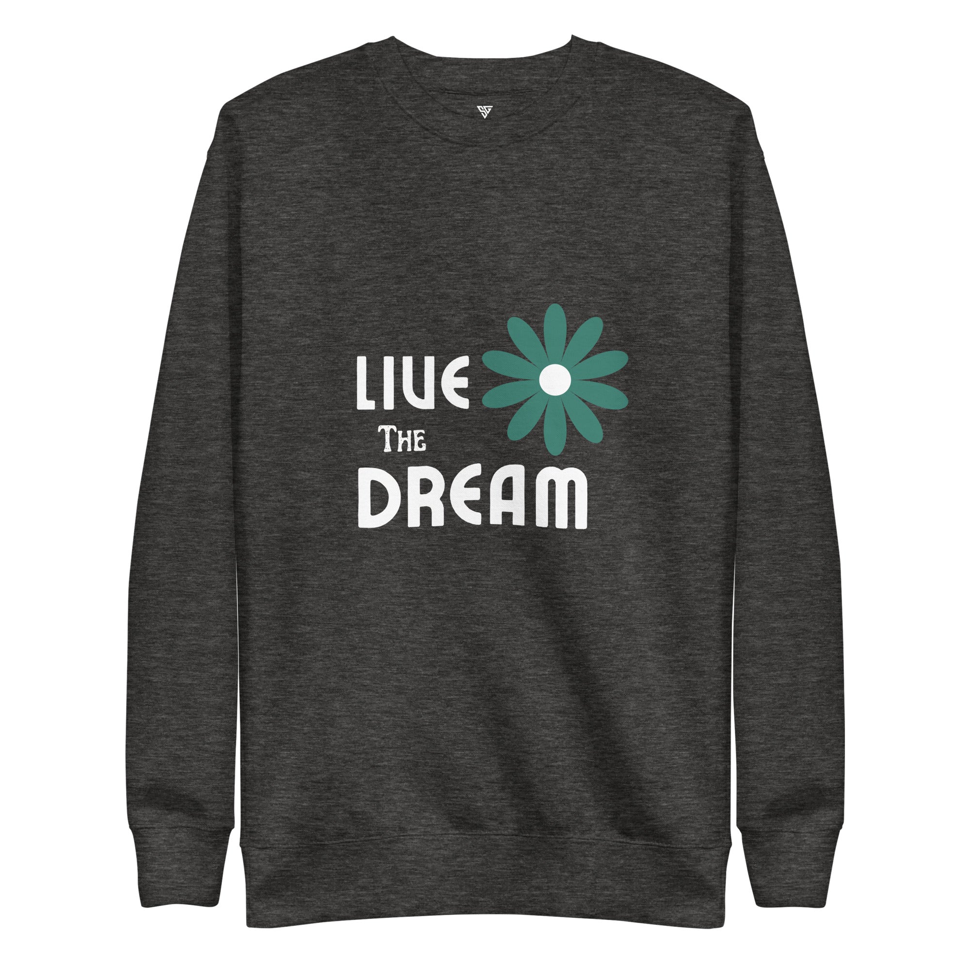 SORTYGO - Live The Dream Women Premium Sweatshirt in Charcoal Heather