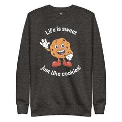 SORTYGO - Cookies Women Premium Sweatshirt in Charcoal Heather