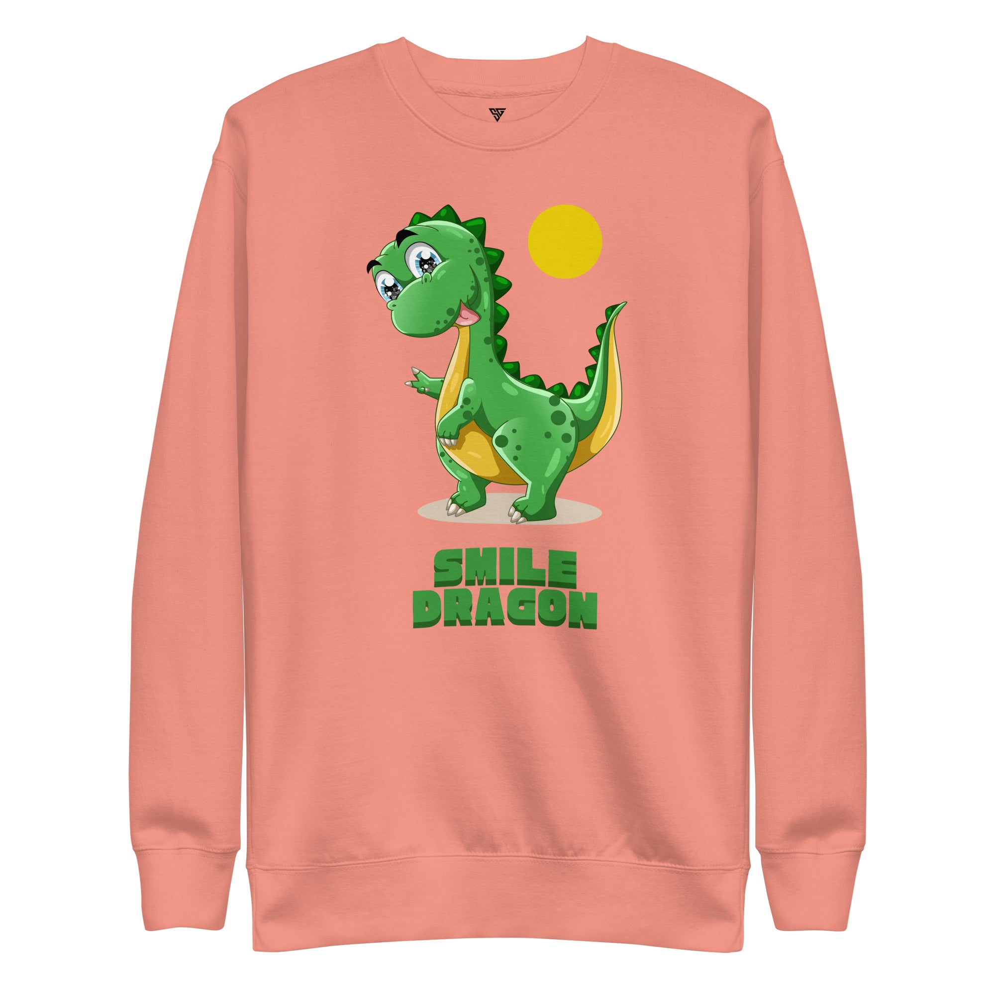 SORTYGO - Smile Dragon Women Premium Sweatshirt in Dusty Rose